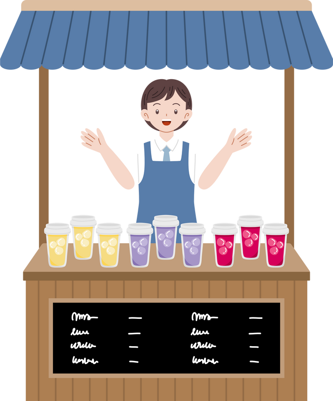 food stall clipart
